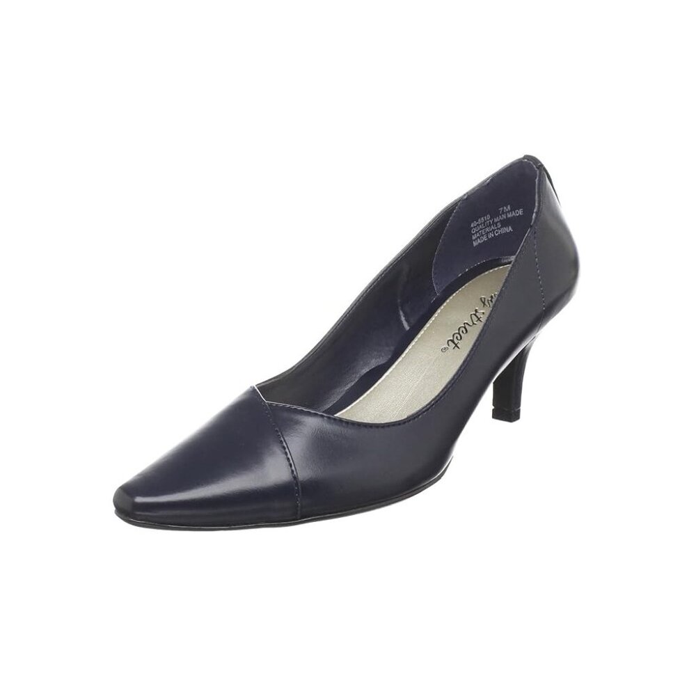 NiB Easy Street Women's Chiffon Dress Pump High Heel Navy Size 10 M $70 RY1257
